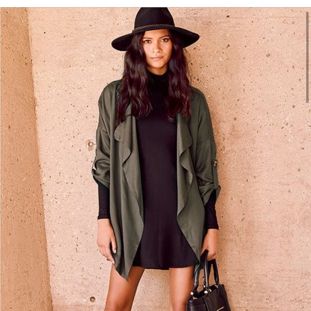 Olive oversized jacket